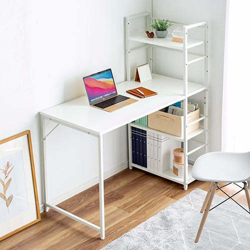 在庫限り】シェルフデスク パソコンデスク 収納ラック 勉強机 書斎
