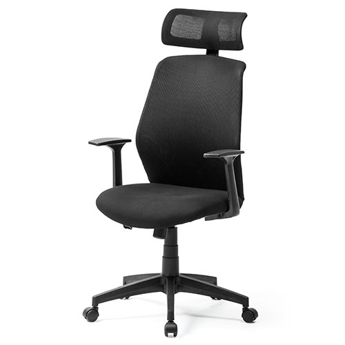 メッシュチェア ハイバック ロッキング オフィス ヘッドレスト 肘掛け