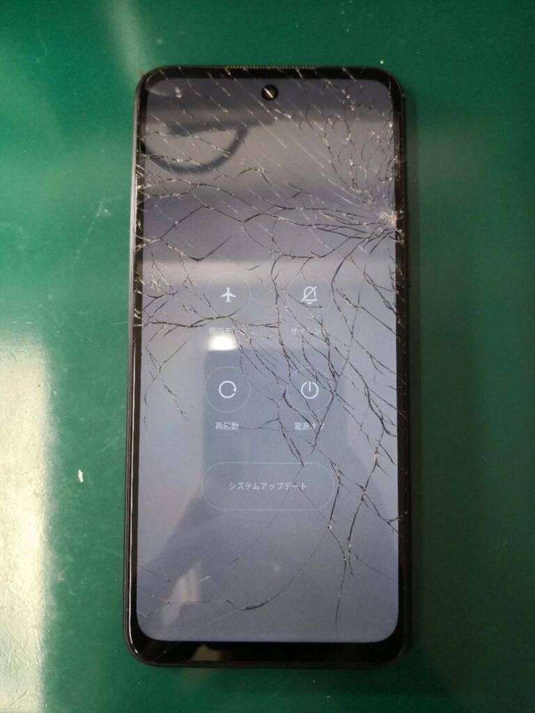 シャオミ Redmi Note 10 JE】】画面交換 落下画面破損 操作不可