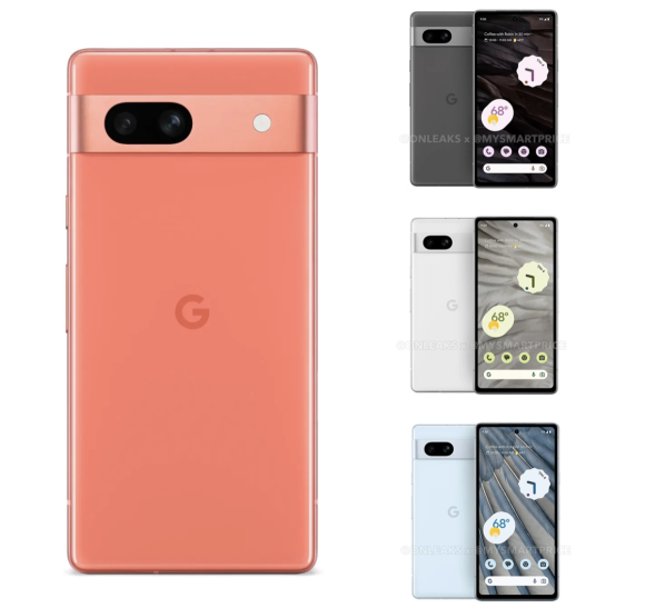 Google Pixel 7aの実機とパッケージ画像が流出〜4色構成で来月発表