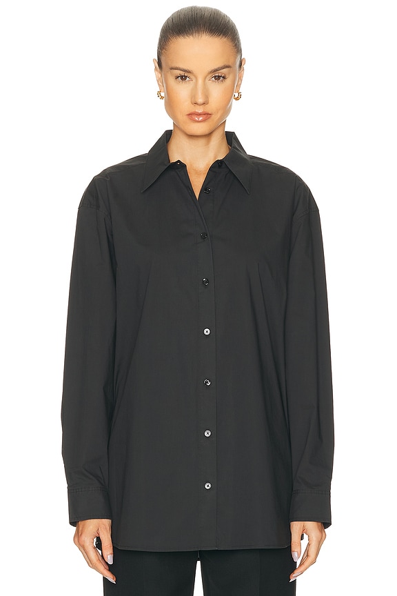 BODE Multi-patch Rugby Shirt in Black | FWRD