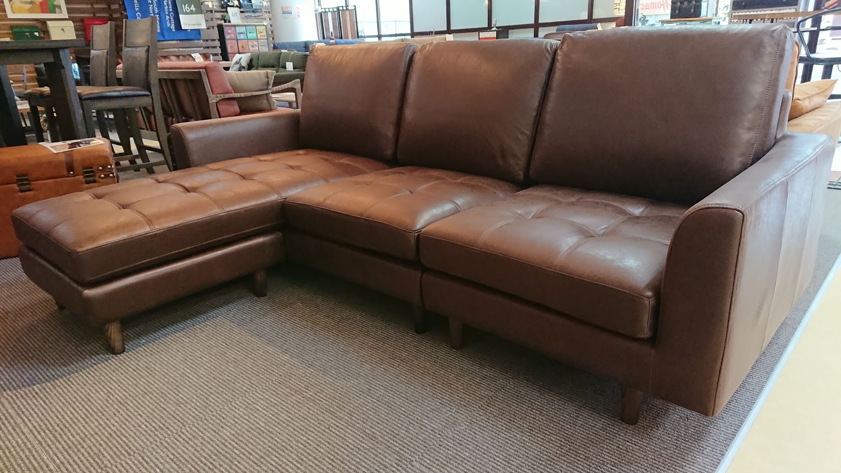 レザーテックスを使った人気のカウチソファです！ | LIFE STYLE SHOP