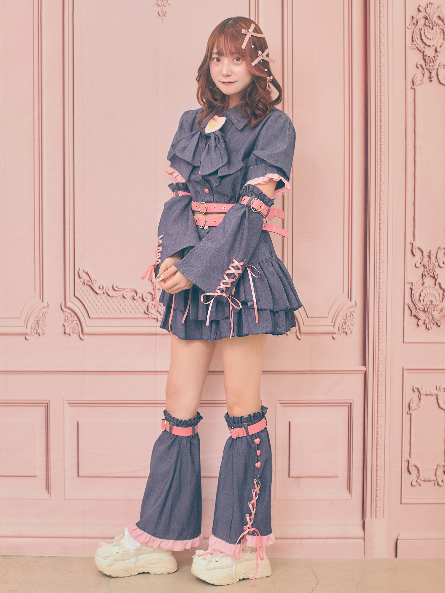 レッグウォーマー付きスカート - Ank Rouge(アンクルージュ)のスカート