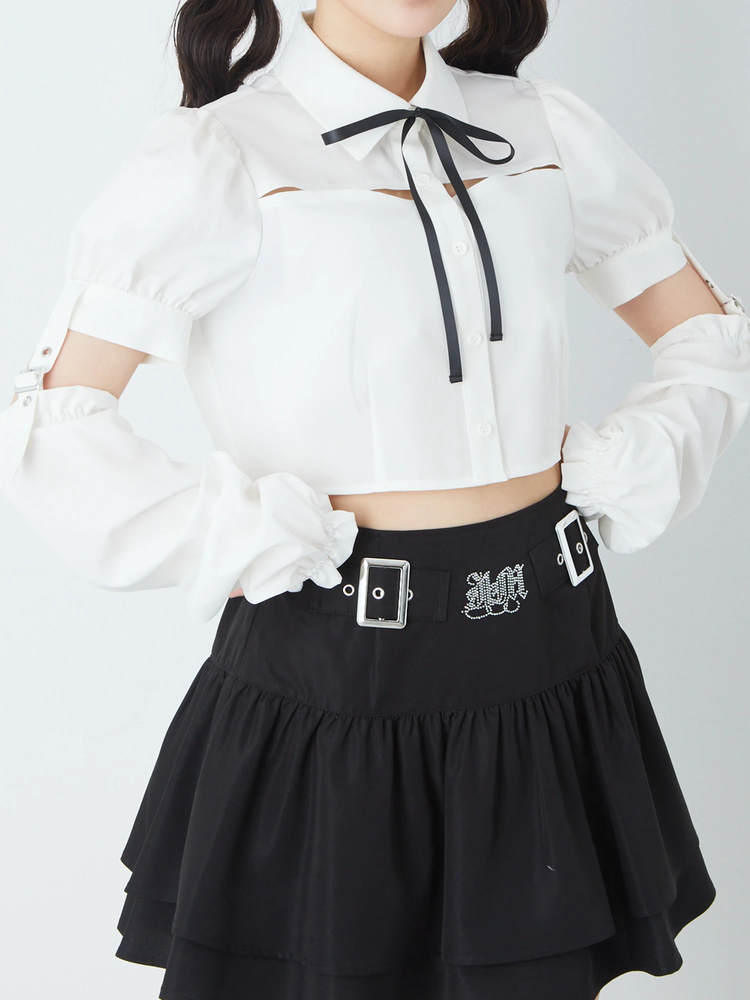 袖ベルトブラウス - Jamie エーエヌケー(ジェイミーエーエヌケー)の