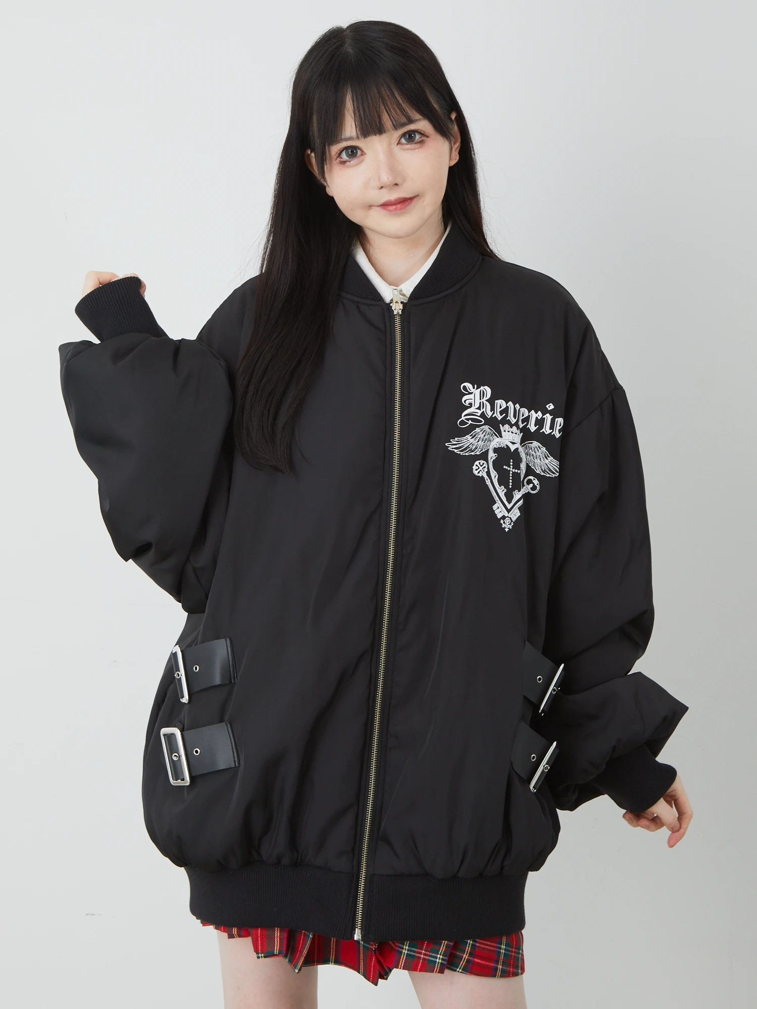 サイドベルトプリント中綿ブルゾン - Jamie エーエヌケー(ジェイミー