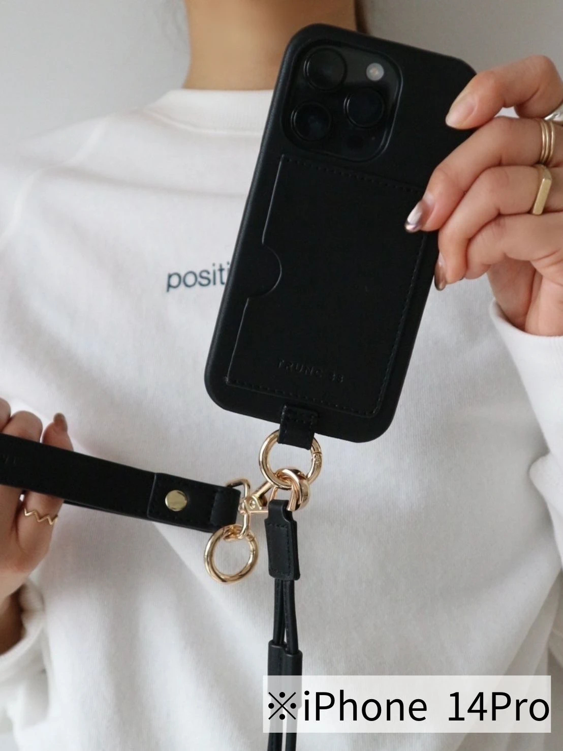 iPhone14PRO) Double Strap iPhone Case / TRUNC 88（トランク