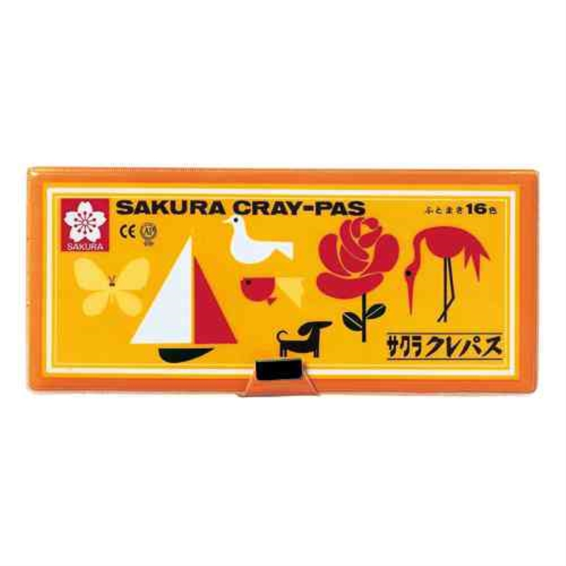 サクラ クレパス太巻16色 ソフトケース入り: スクール・ホビー