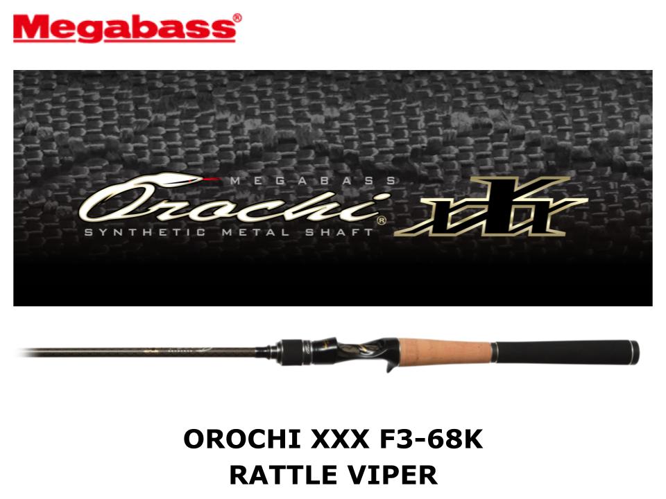 Megabass Orochi XXX Baitcasting F3-68K Rattle Viper – JDM TACKLE
