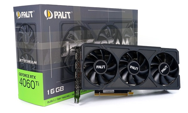 Palit GeForce RTX 4060 Ti JetStream 16GB」をレビュー。6万円台でSD