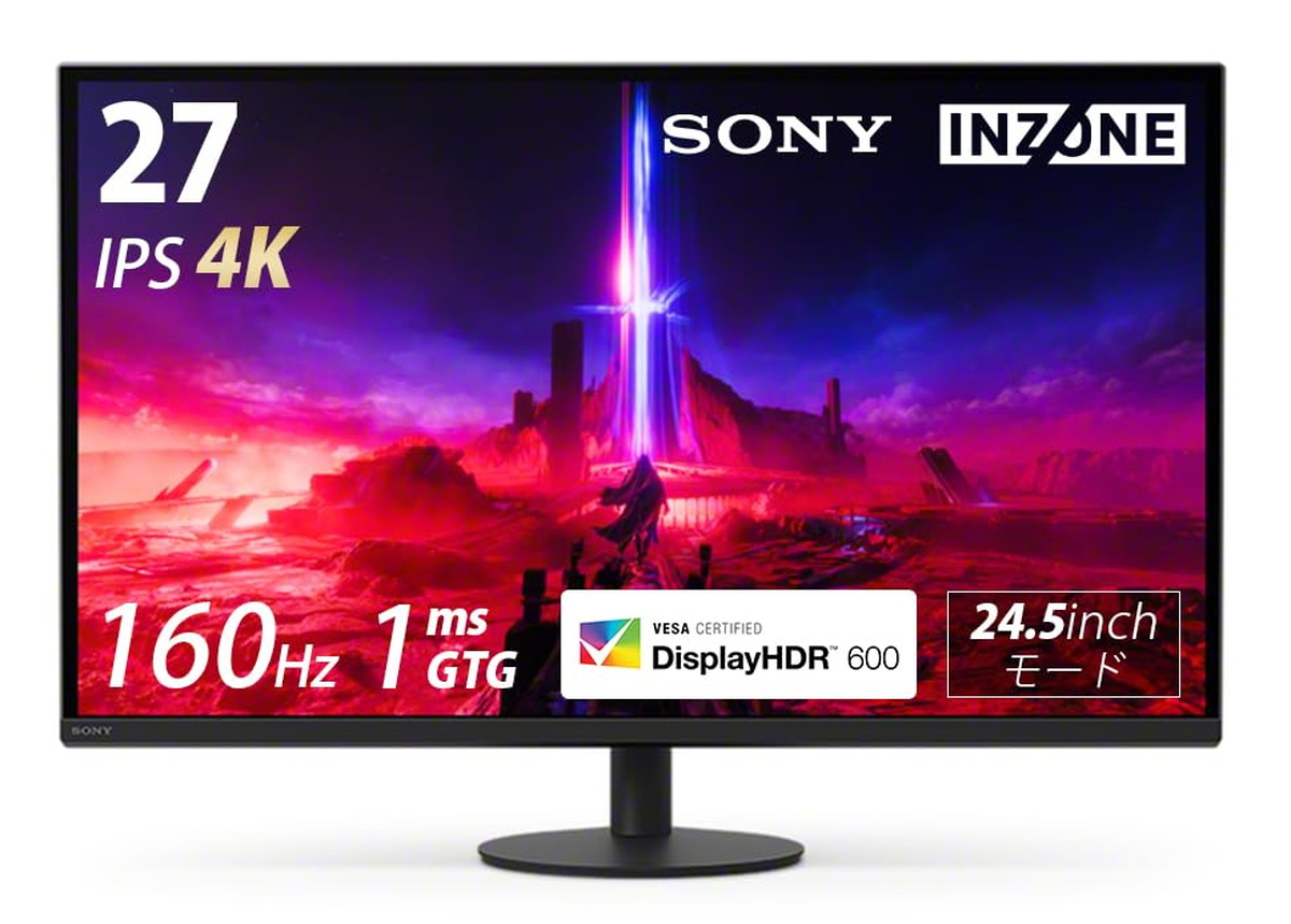 SONY INZONE M9 II」が発売。4K/160HzでFALD対応液晶ゲーミングモニタ