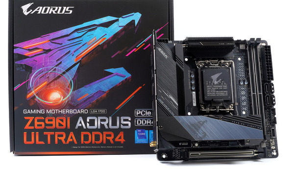 GIGABYTE Z690I AORUS ULTRA DDR4」をレビュー。DDR4メモリ対応のMini