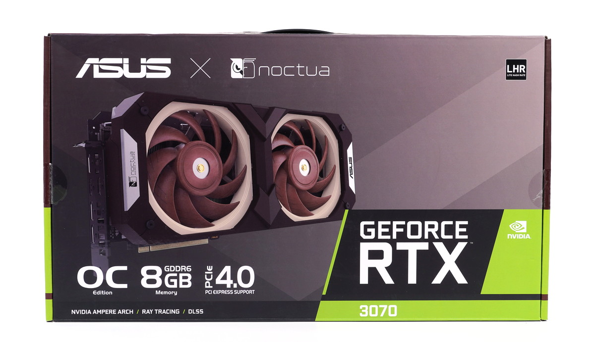 ASUS RTX3070-O8G-NOCTUA」をレビュー。NF-A12x25搭載で激冷え、超静音