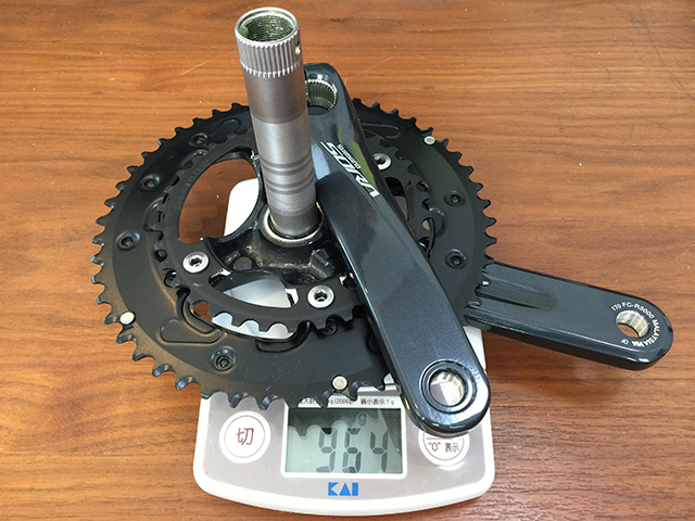 ミストラルのクランクをSORA FC-R3000に交換