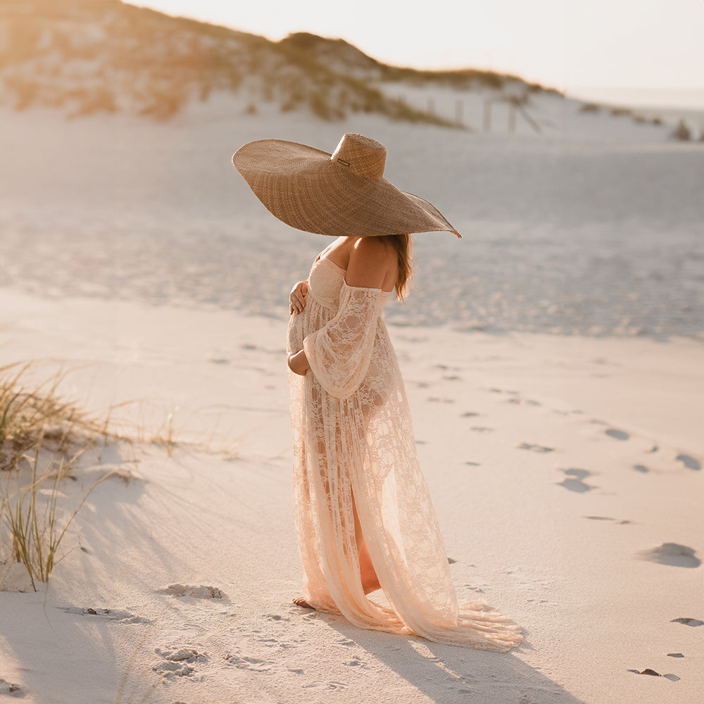 85CM Negril Oversized Beach Hat - Chocolate – JODI MELISSA
