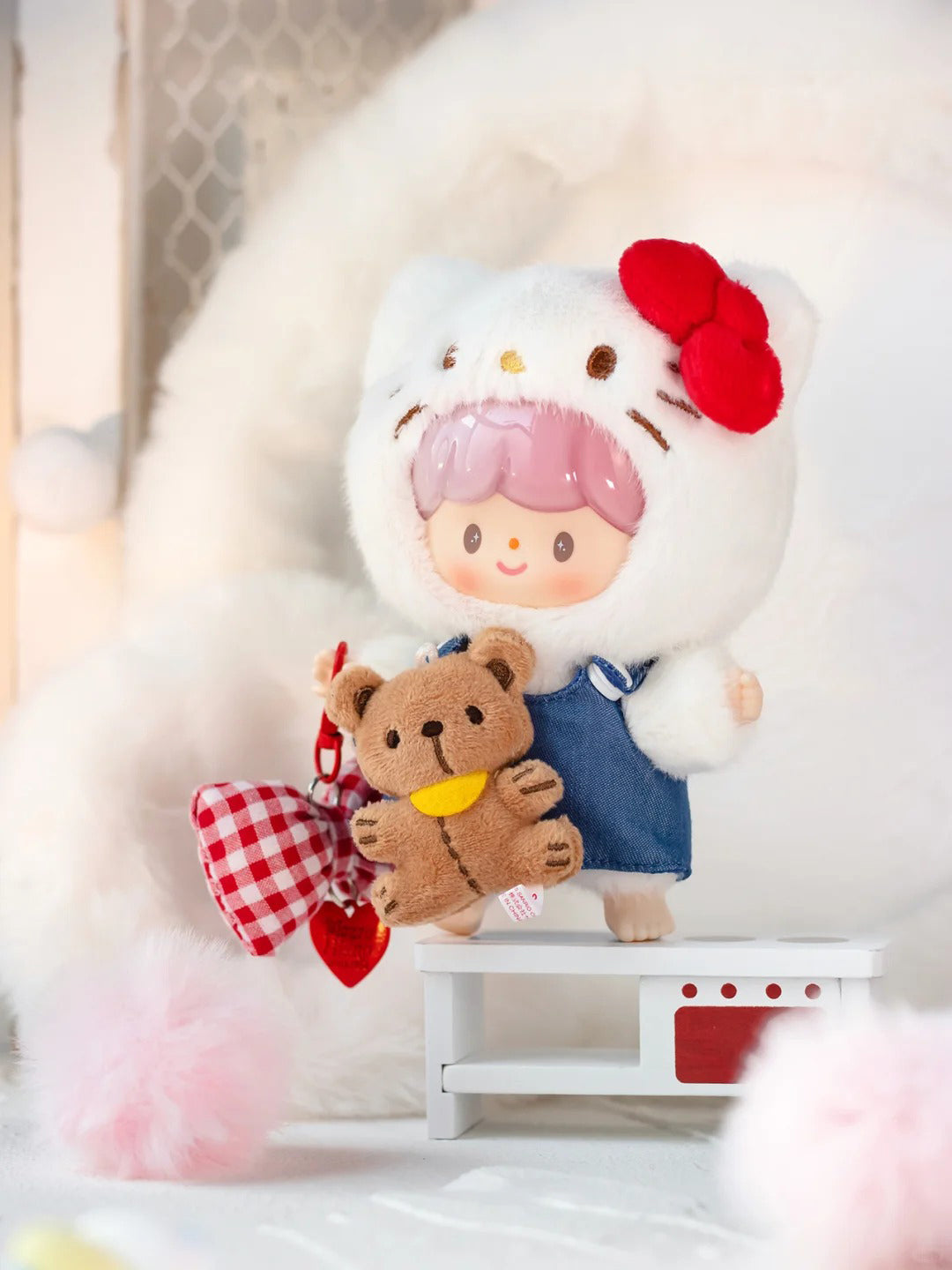 Zzoton x Sanrio Love League Buddies Series Vinyl Plush Keychain