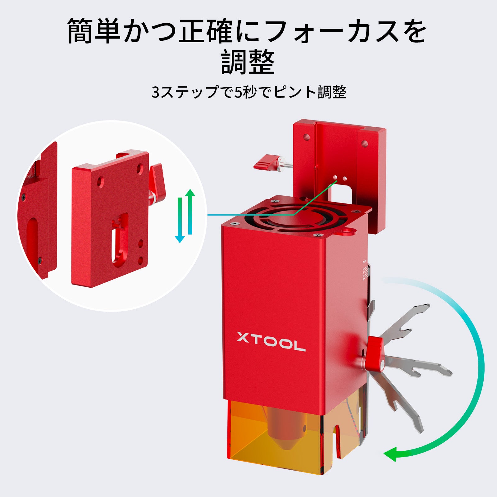 xTool D1 Pro 20W レーザーヘッド D1 Pro 5W/10W レーザー彫刻機専用