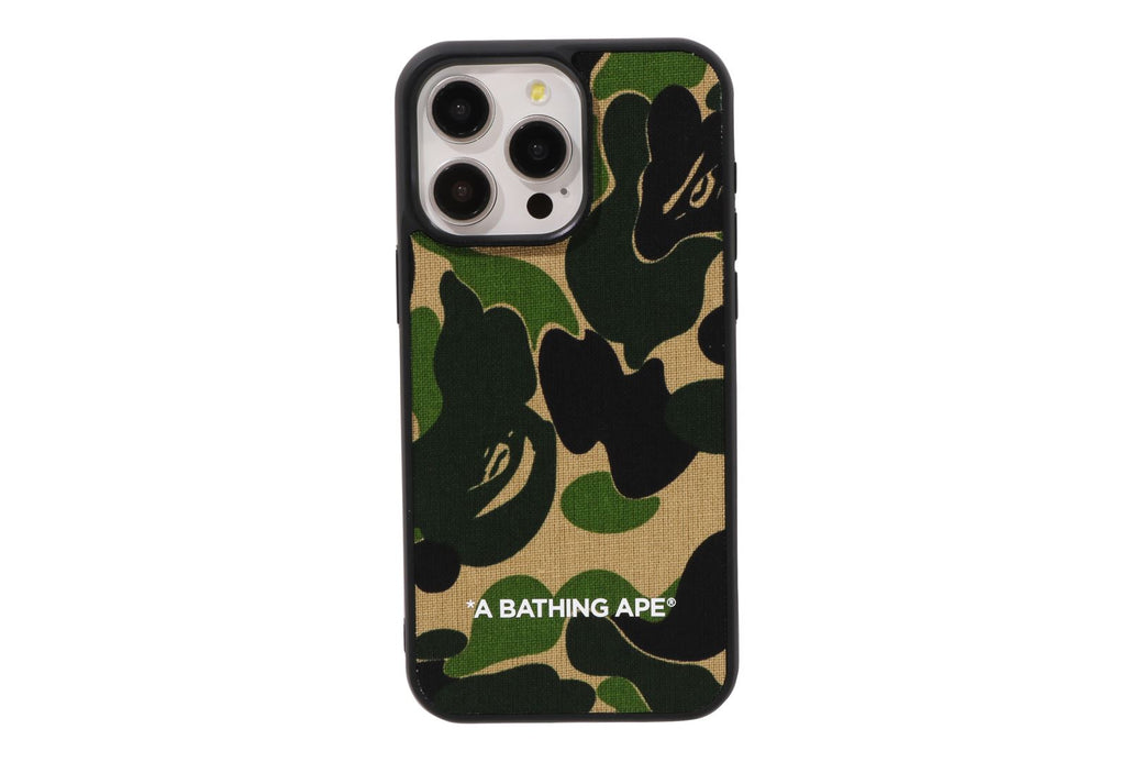 ABC CAMO CLOTH FABRIC IPHONE 15 PRO MAX CASE | bape.com