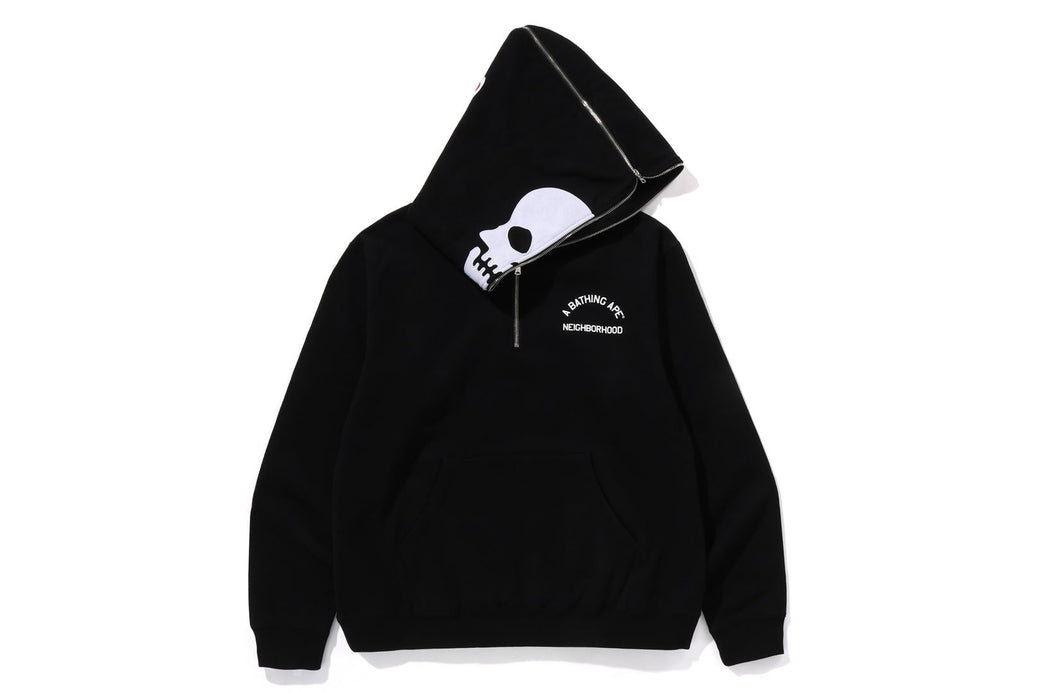BAPE X NBHD 】TWO FACE HALF ZIP PULLOVER HOODIE | bape.com