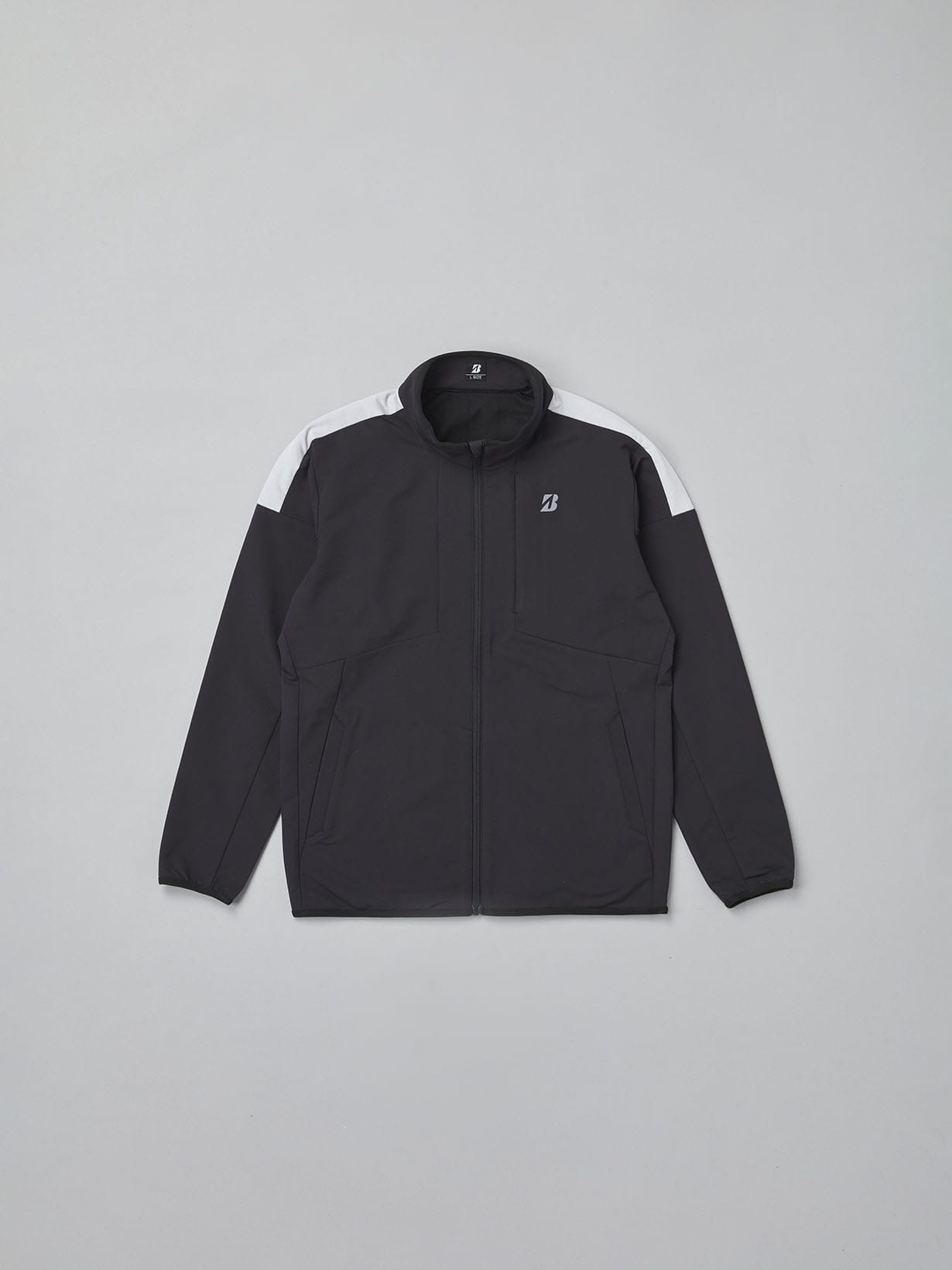 秋冬【B-02】 長袖前開きブルゾン(M BK(ブラック)): アパレル