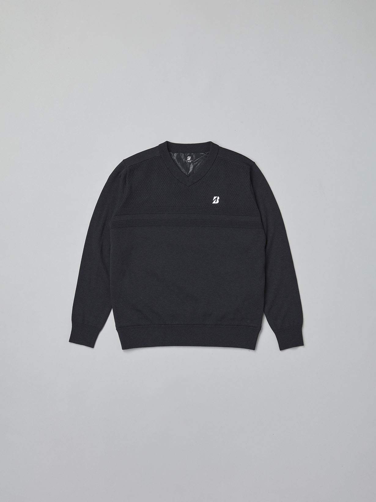 秋冬 長袖防風Vネックセーター(M BK(ブラック)): アパレル|BRIDGESTONE