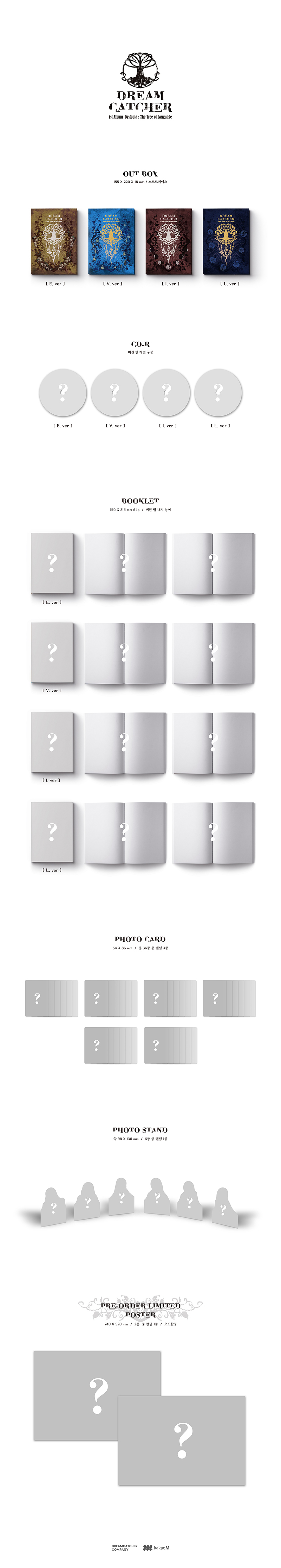 jp.ktown4u.com : DREAMCATCHER - 正規アルバム 1集 [Dystopia : The