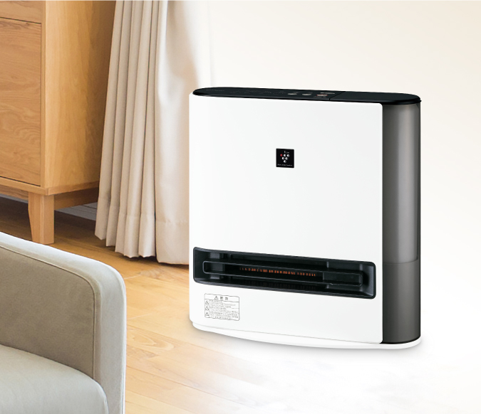 しっかり大風量暖房 | HX-RK12 | プラズマクラスター電気暖房機：シャープ