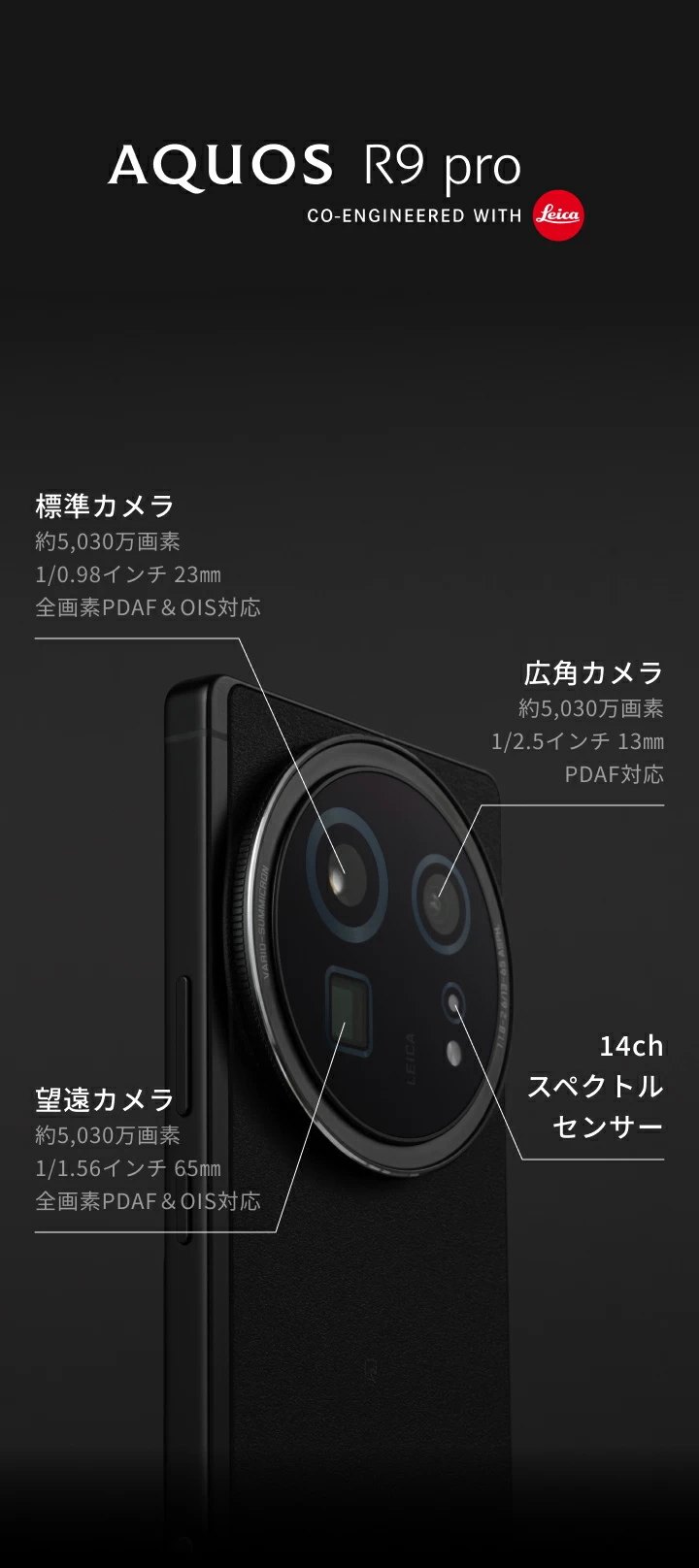 AQUOS R9 proの特長｜AQUOS：シャープ