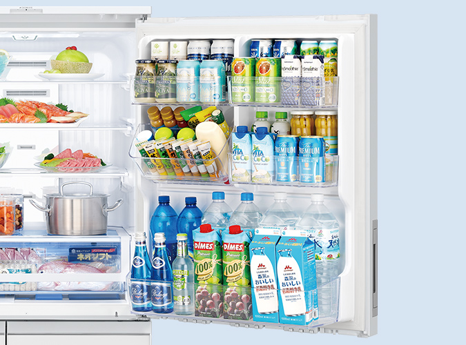 選べるドアタイプ | プラズマクラスター冷蔵庫の特長 | 冷蔵庫：シャープ