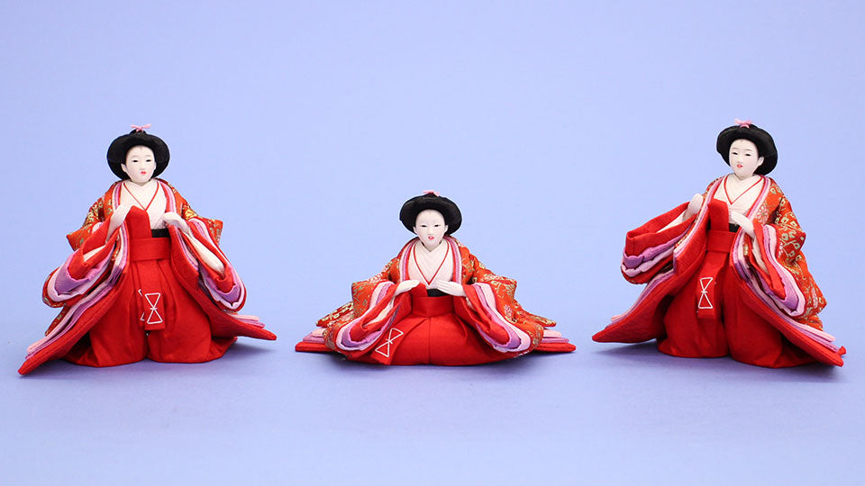 雛人形単品三人官女2 柳三寸サイズ #29 – 寿鳳人形の東芸