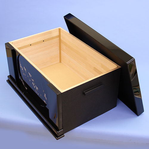 99雛人形・五月人形用収納台のみ 幅66cm黒塗り桜 – 寿鳳人形の東芸