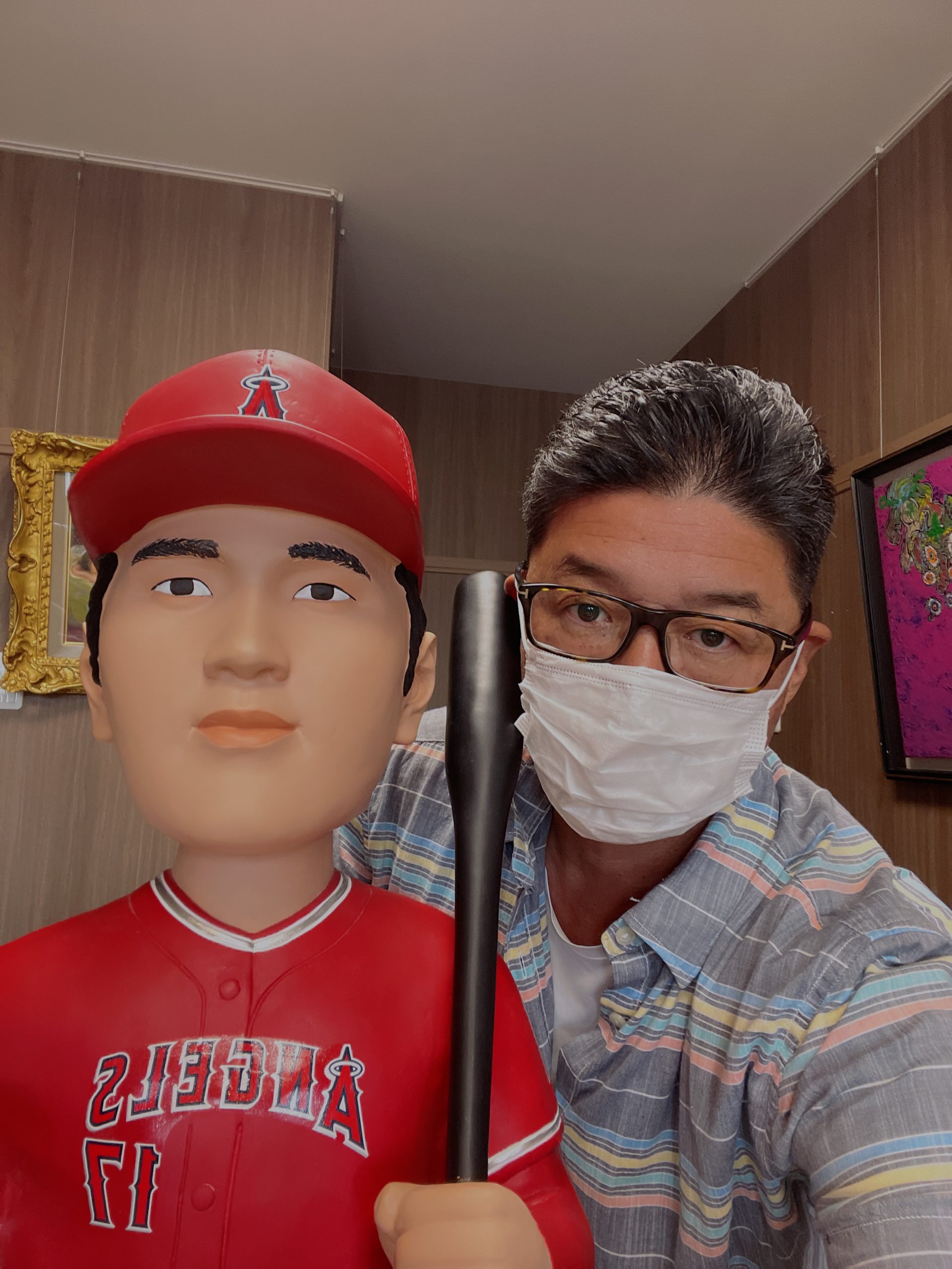 大谷翔平選手 の世界限定24個巨大ボブルヘッド人形が展示予定です