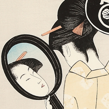 合わせ鏡のおひさ | 浮世絵復刻版画専門店 岩下書店