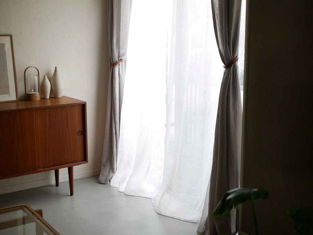 natsusobiku＞リネンレースカーテン 2枚組 – カチモ | カチあるモノで