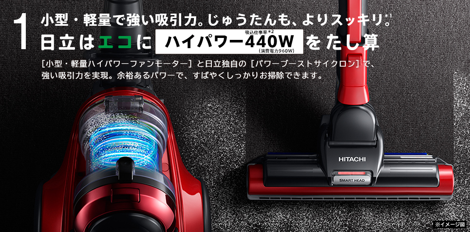 サイクロン式クリーナー 新商品ニュース ： 日立の家電品
