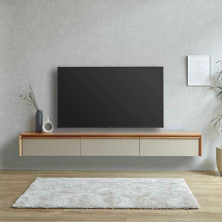 幅240] テレビ台 フロートタイプ 壁掛 造り付け フロートデザイン 壁面