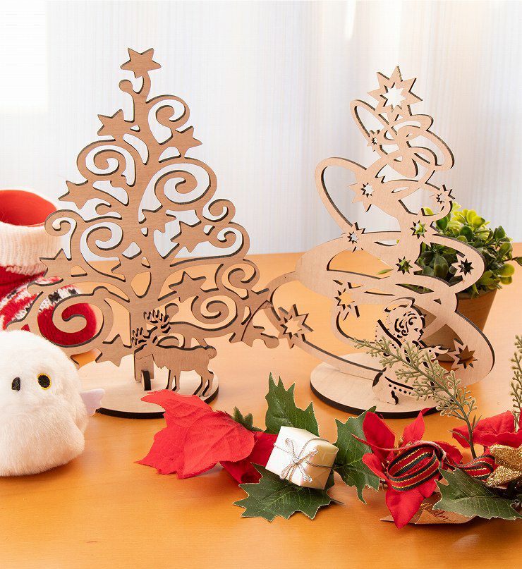 クリスマスツリー 木製 卓上サイズ 3種類から選べる クリスマスツリー