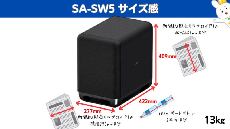 SA-SW5』『SA-SW3』『SA-SW7』ソニーのサブウーファー 違いと本当の