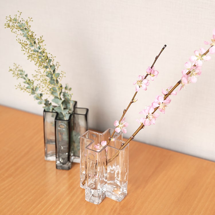 クロスベース 12cm HOLMEGAARD ホルムガード フラワーベース 花器 花瓶