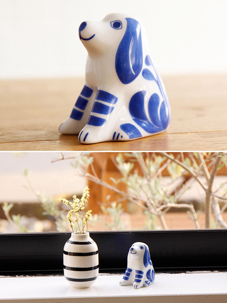 LisaLarson リサ・ラーソン 陶器 とりをみるいぬ Lisa Larson