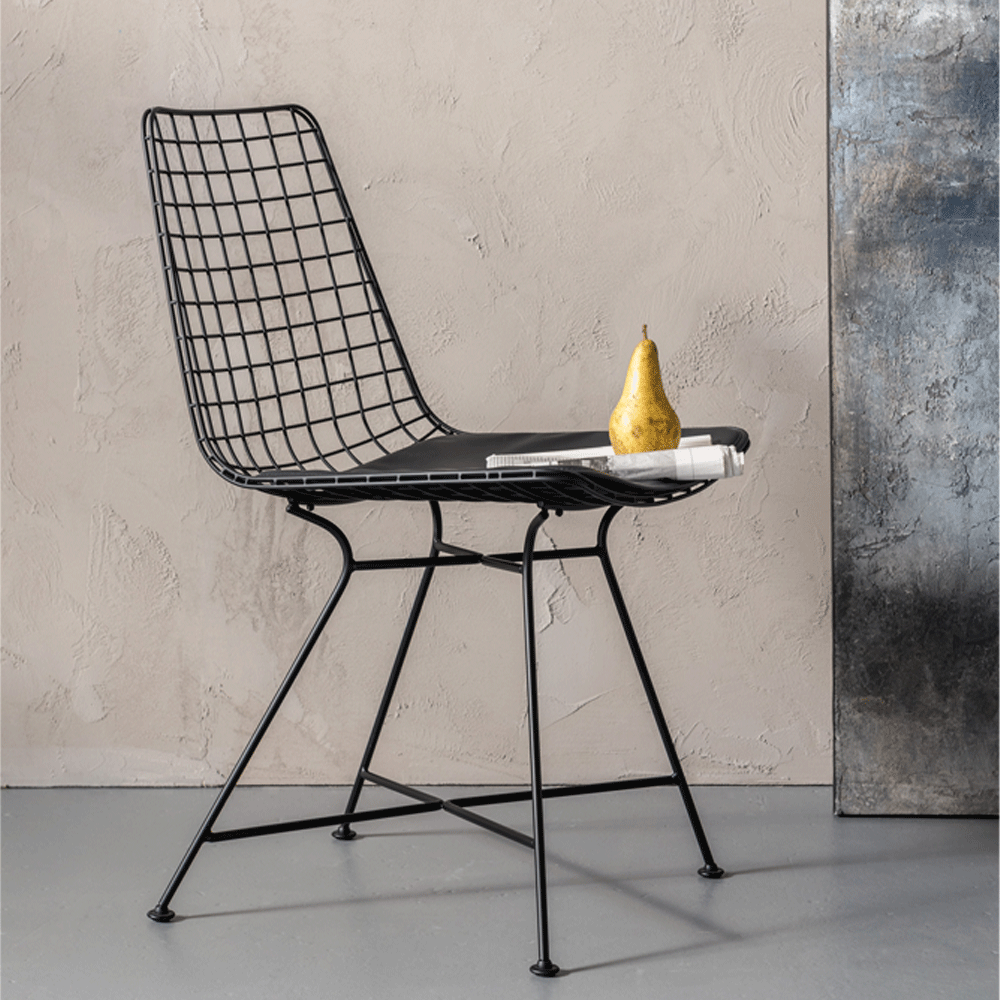 廃番】グリッドブラック ダイニングチェア - ダイニングチェアの通販