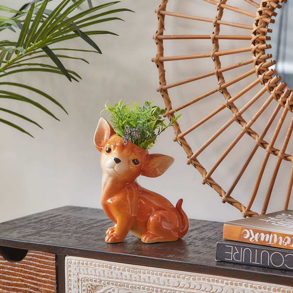 廃番】ドッグ フラワーベース - 花瓶・フラワーベースの通販 ｜【KARE