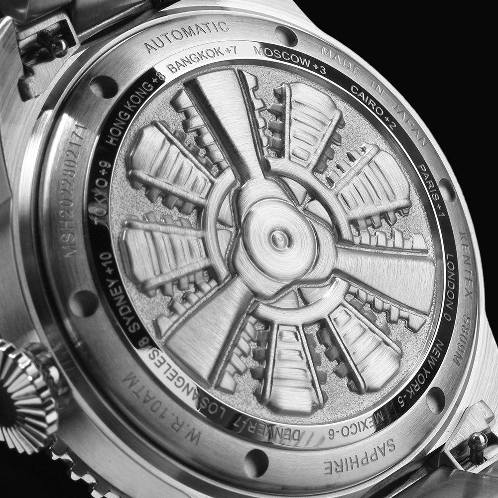 KENTEX スカイマンGMT グリーン／ SKYMAN GMT Green [S809M-03]