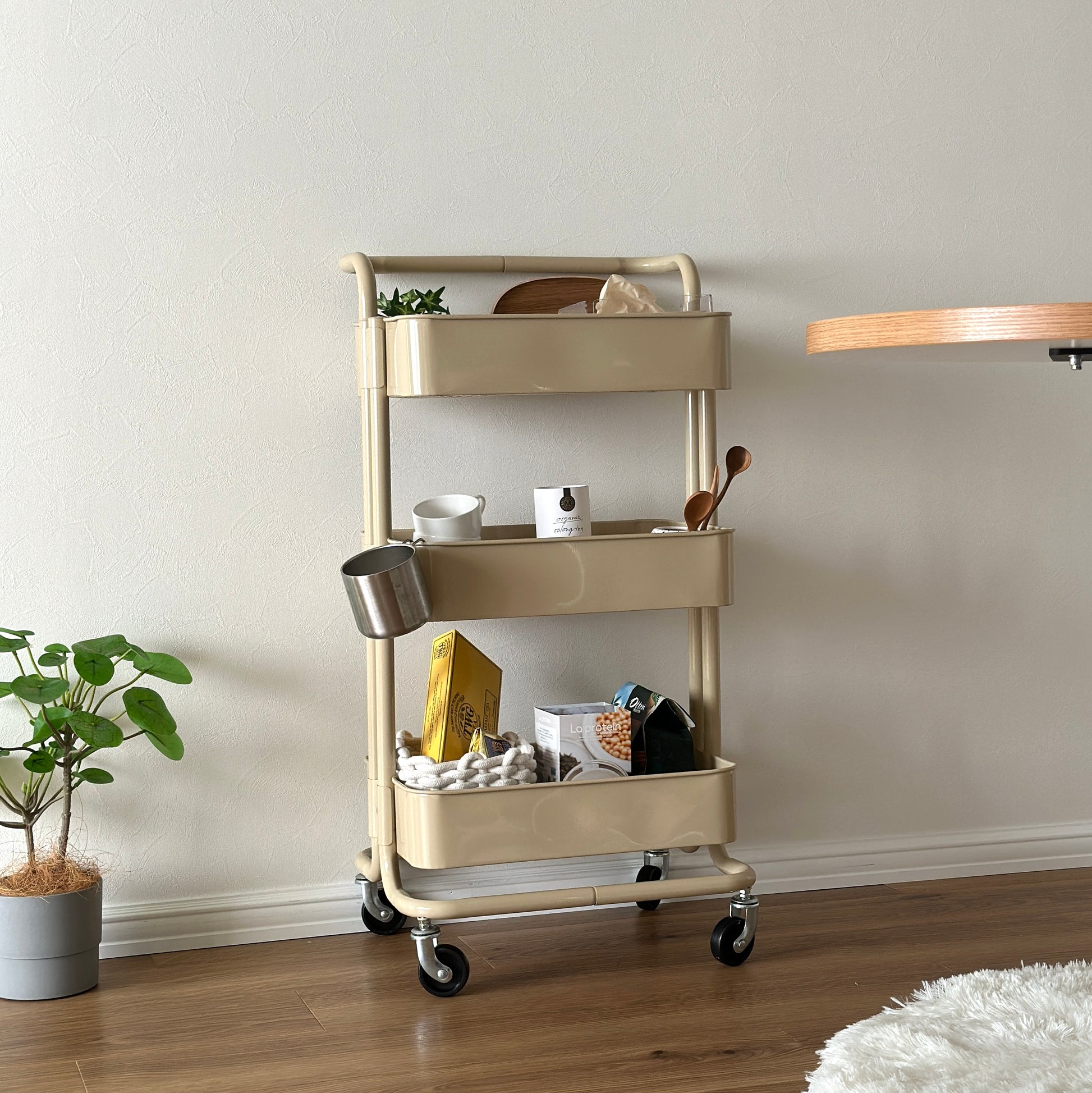 ワゴン｜取手付きカラー3段ワゴン - territory