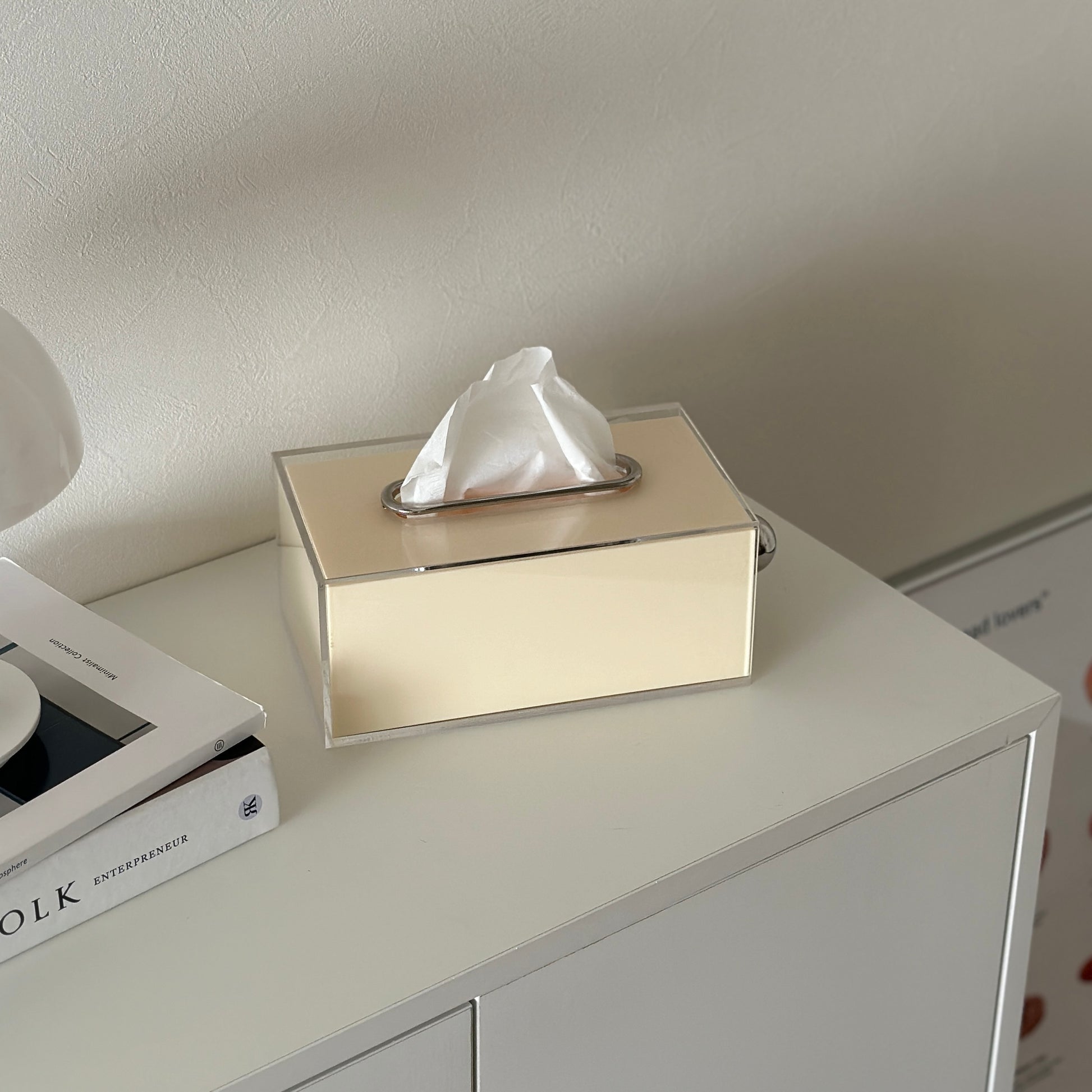 ティッシュケース｜取手付アクリルティッシュケース - territory