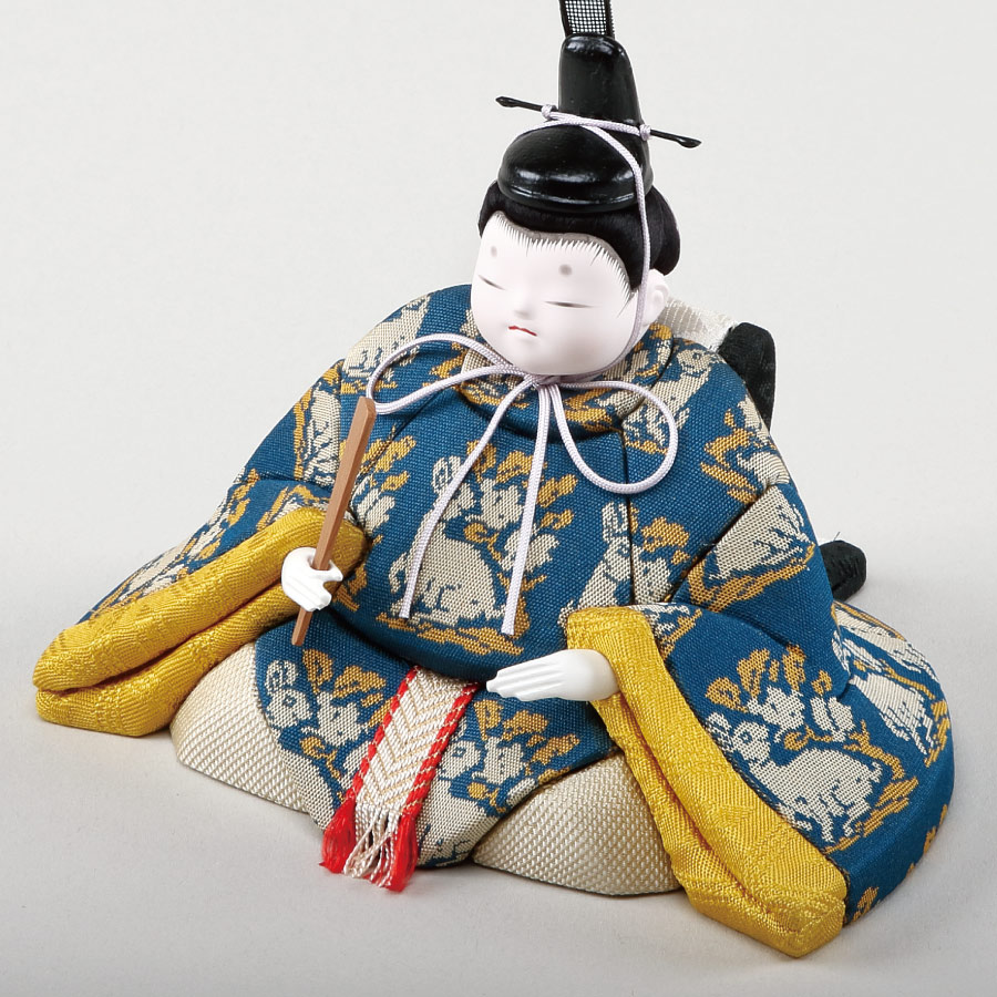 人形の田辺 / 【幸一光】木目込雛人形 蘭 親王飾り