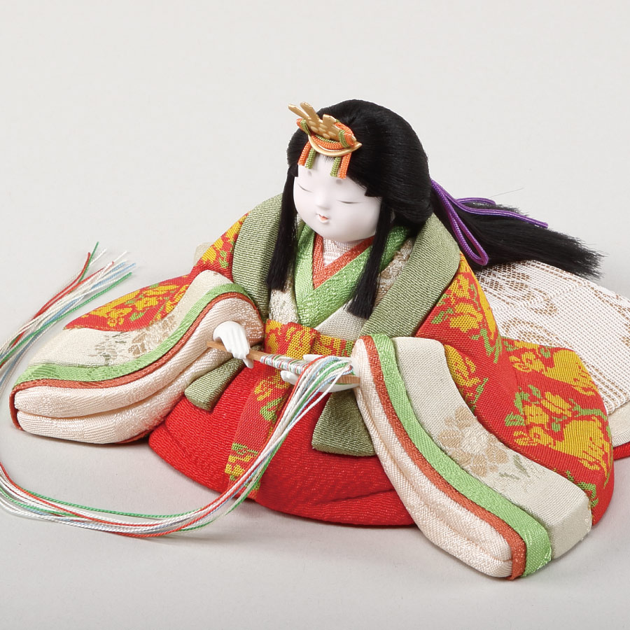 人形の田辺 / 【幸一光】木目込雛人形 蘭 親王飾り