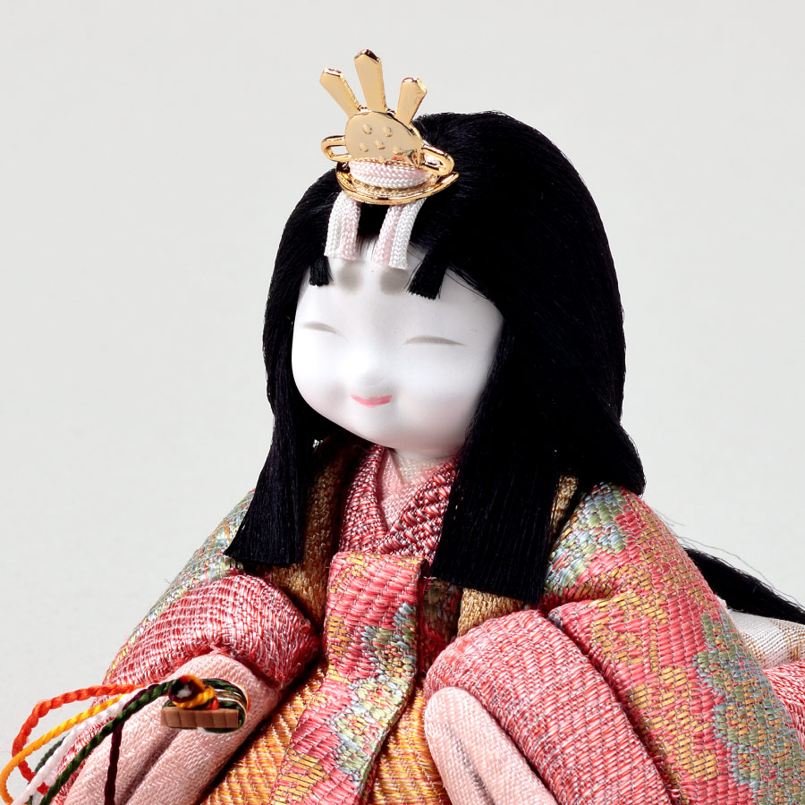 人形の田辺 / 【真多呂】木目込雛人形 くるみ雛A 親王飾り