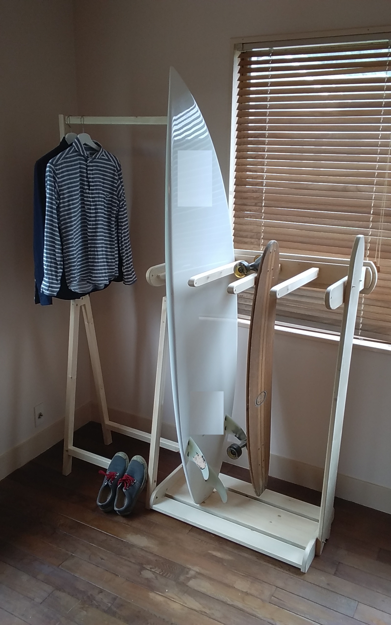 ウェットスーツラック&ボードラック3本用 - 喜亜工房