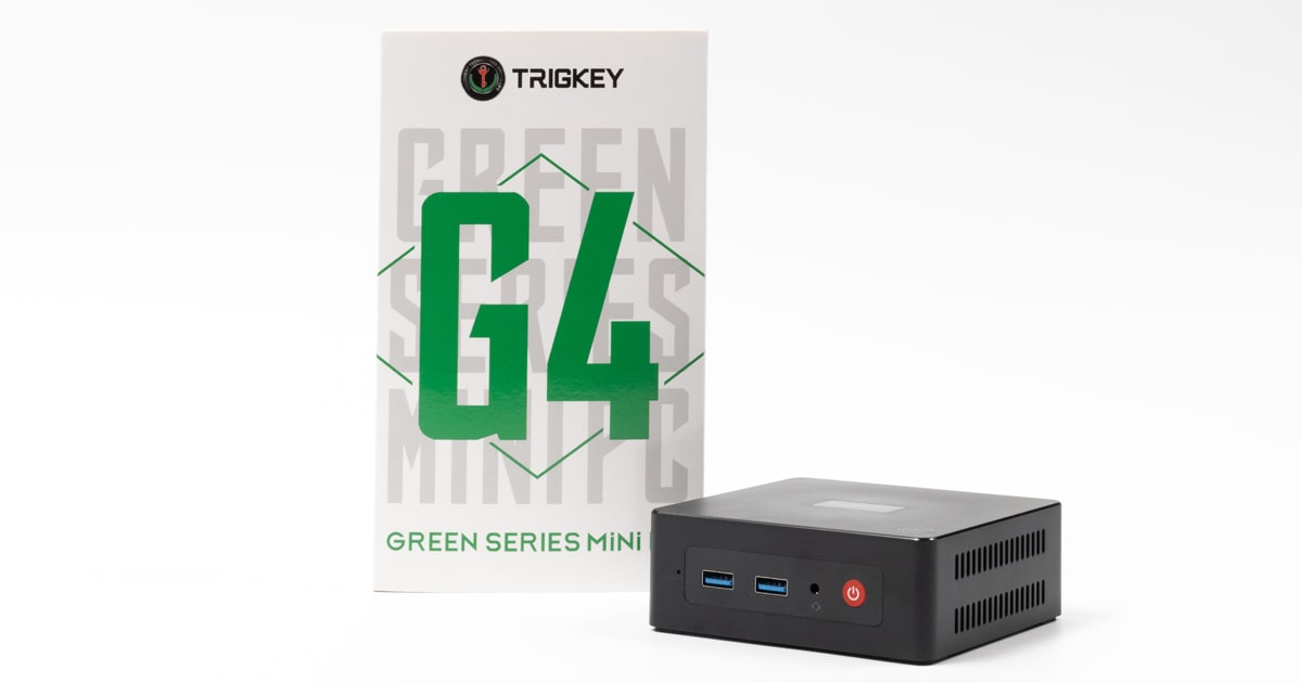 TRIGKEY GREEN G4 Mini PC（N95版）レビュー：コンパクトで静音性は