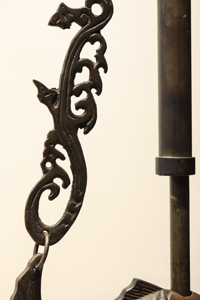 縁起の良い鯛を飾る真鍮製の自在鉤 DC6279 – 古福庵 [ KOFUKUAN